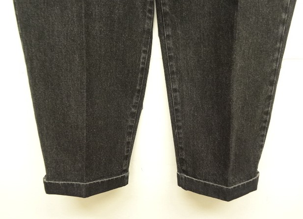 画像: WOODBLOCK "2TUCK BLACK DENIM TROUSER" BLACK (VINTAGE)