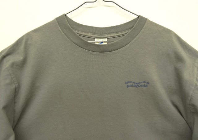 画像: 90'S PATAGONIA "BENEFICIAL T'S" バックプリント 長袖 Tシャツ ダークグレー USA製 (VINTAGE)