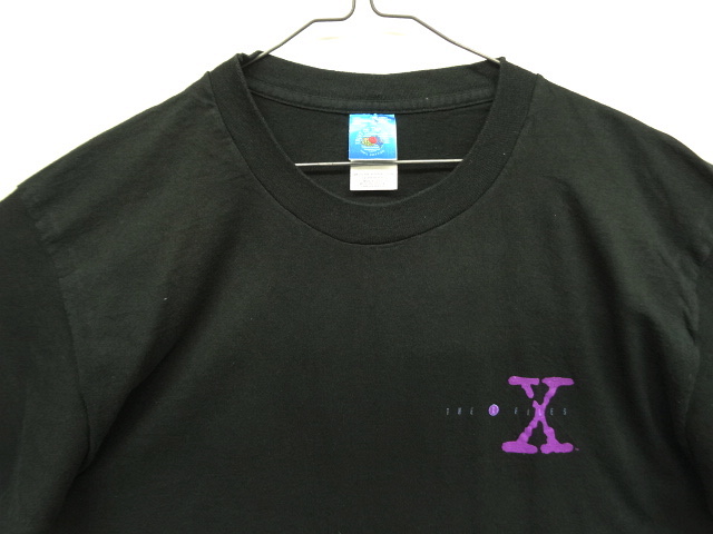 画像: 90'S THE X FILES 両面プリント シングルステッチ 半袖 Tシャツ ブラック USA製 (VINTAGE)