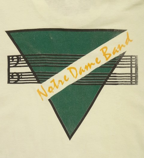 画像2: 90'S NOTRE DAME SCHOOL 両面プリント シングルステッチ Tシャツ ホワイト USA製 (VINTAGE)