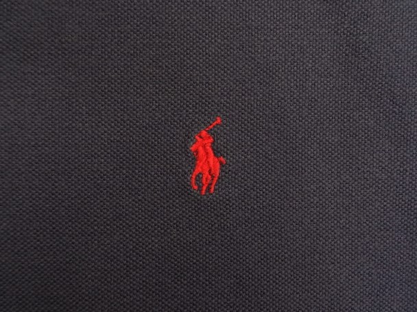 画像: 90'S RALPH LAUREN 半袖 ポロシャツ フェードネイビー USA製 (VINTAGE)