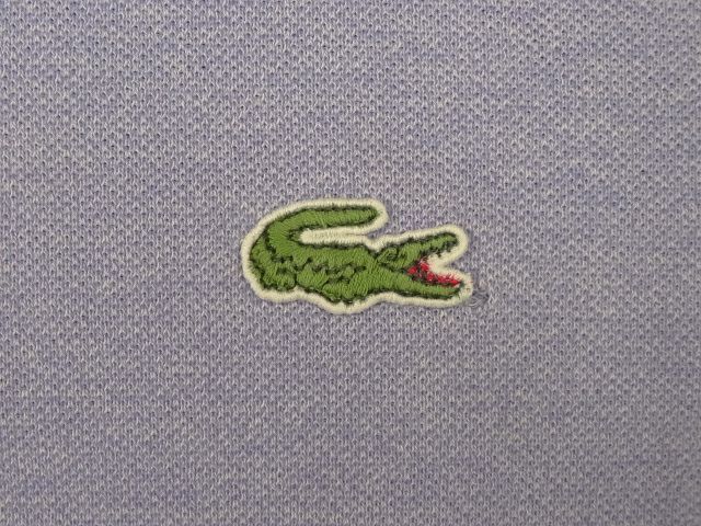 画像: 80'S CHEMISE LACOSTE ポロシャツ ライラックメランジ フランス製 (VINTAGE)