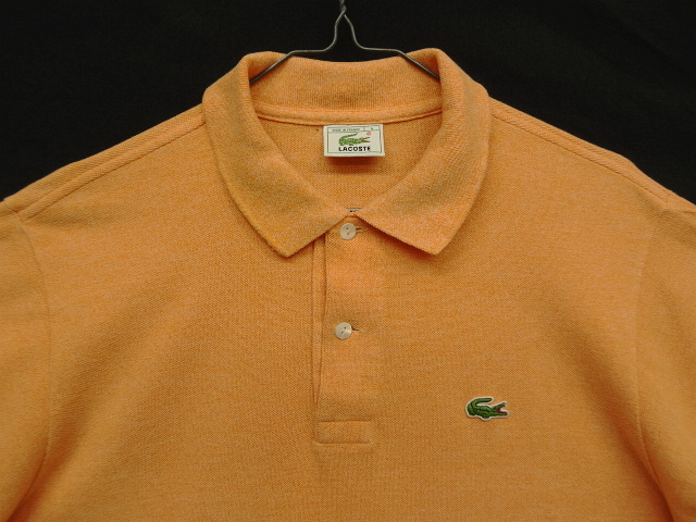 画像: 80'S CHEMISE LACOSTE ポロシャツ オレンジメランジ フランス製 (VINTAGE)