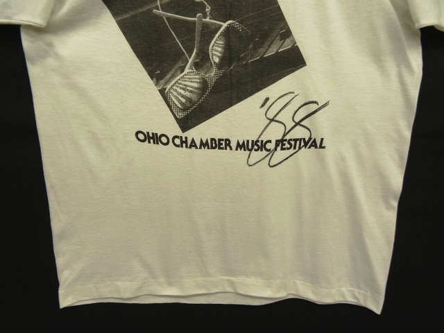 画像: 80'S OHIO CHAMBER MUSIC FESTIVAL '88 シングルステッチ 半袖 Tシャツ ホワイト USA製 (DEADSTOCK)