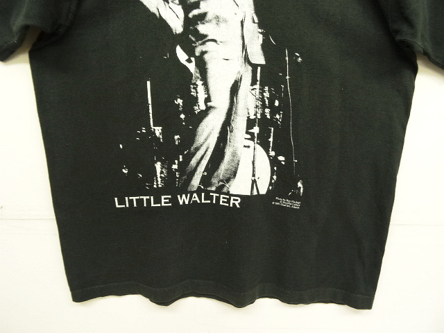 画像: 90'S LITTLE WATER "GEAR INC" シングルステッチ 半袖 Tシャツ ブラック (VINTAGE)