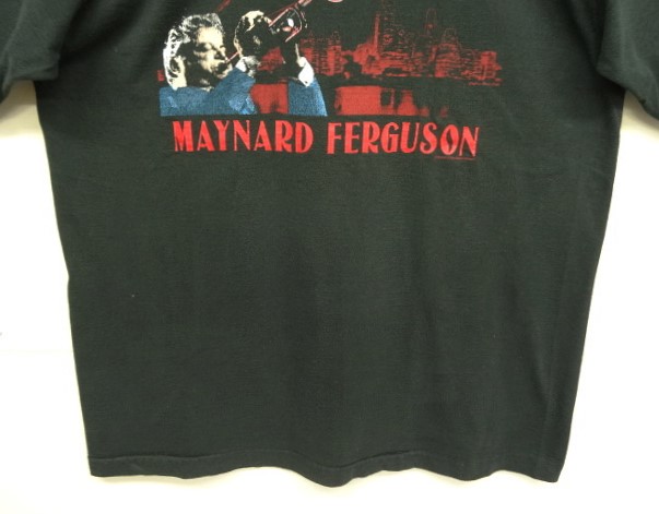 画像: 90'S MAYNARD FERGUSON シングルステッチ 両面プリント 半袖 Tシャツ ブラック USA製 (VINTAGE)