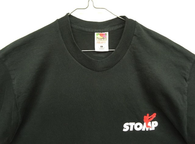 画像: 90'S STOMP シングルステッチ 両面プリント 半袖 Tシャツ ブラック USA製 (VINTAGE)