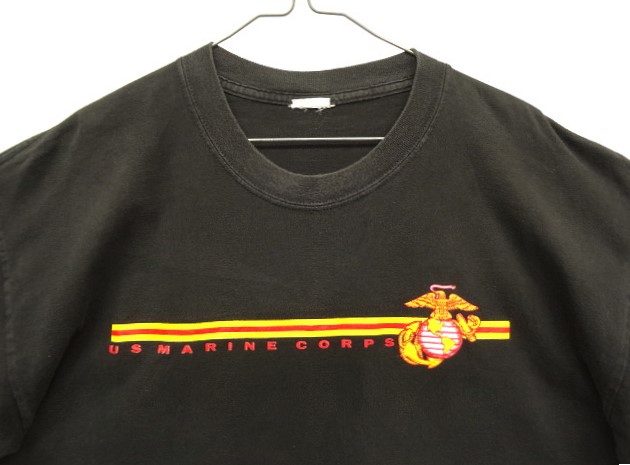 画像: アメリカ軍 USMC 半袖 Tシャツ ブラック (VINTAGE)