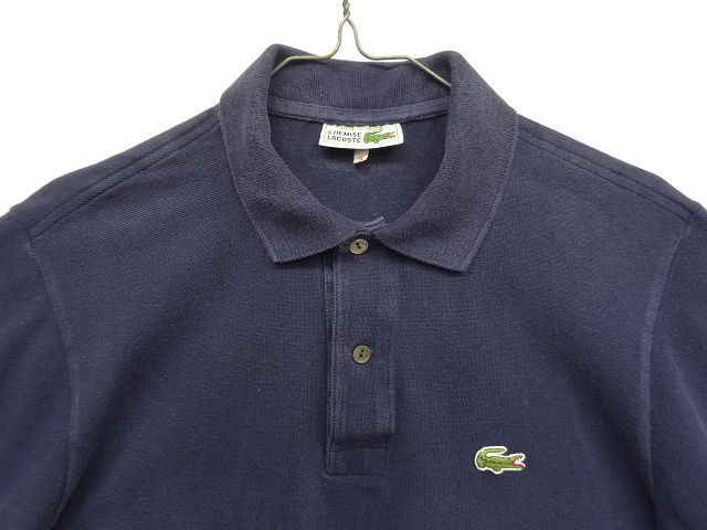 画像: 70'S CHEMISE LACOSTE ポロシャツ ネイビー フランス製 (VINTAGE)