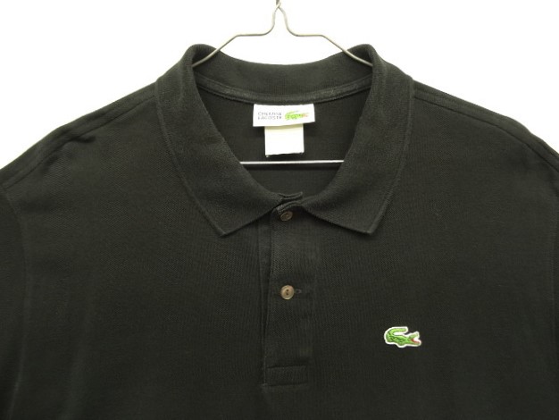 画像: 80'S CHEMISE LACOSTE ポロシャツ ブラック フランス製 (VINTAGE)