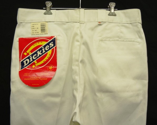 画像: 80'S DICKIES 874 チビタグ ワークパンツ ホワイト W38L30 USA製 (DEADSTOCK)