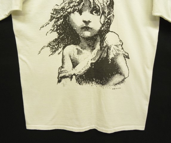 画像: 90'S LES MISERABLES シングルステッチ 半袖 Tシャツ ホワイト USA製 (VINTAGE)