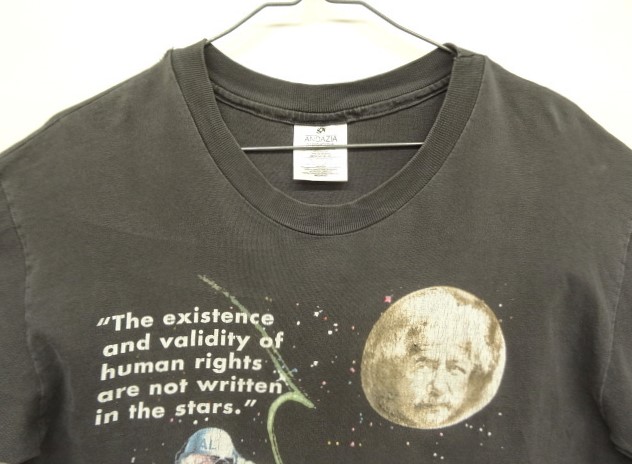 画像: 90'S ALBERT EINSTEIN シングルステッチ 半袖 Tシャツ フェードブラック USA製 (VINTAGE)