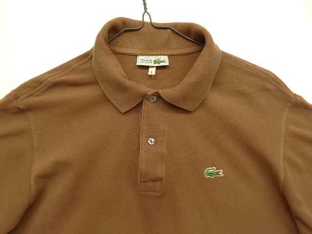 画像: 70'S CHEMISE LACOSTE ポロシャツ ブラウン フランス製 (VINTAGE)