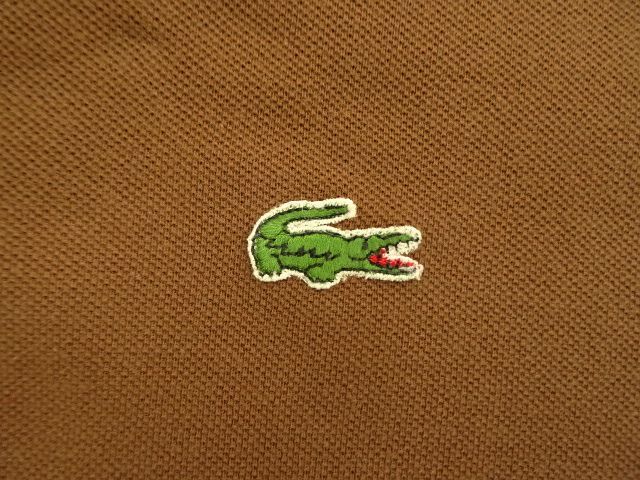 画像: 70'S CHEMISE LACOSTE ポロシャツ ブラウン フランス製 (VINTAGE)