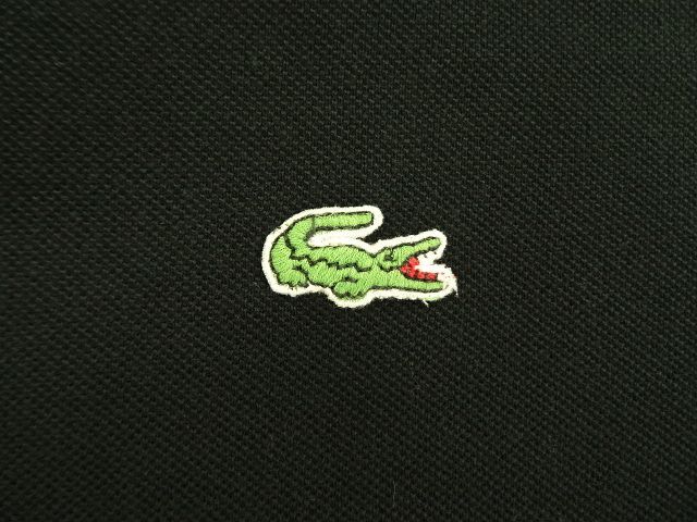 画像: 80'S CHEMISE LACOSTE ポロシャツ ブラック フランス製 (VINTAGE)