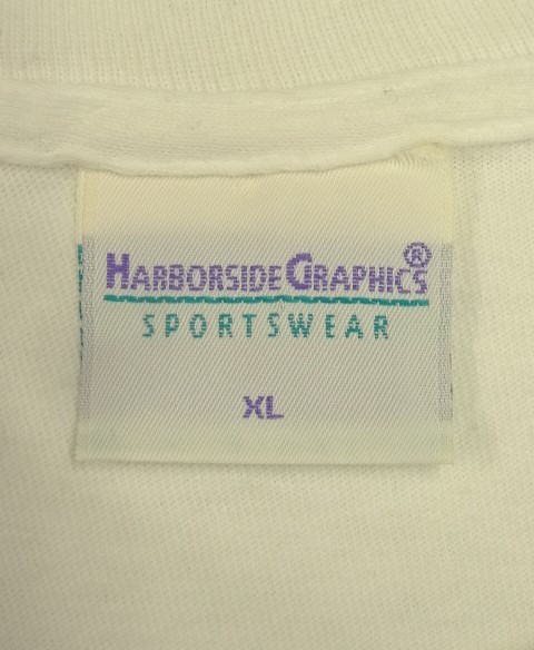 画像2: 90'S LL Bean "HARBORSIDE GRAPHICS" シングルステッチ 半袖 Tシャツ ホワイト USA製 (VINTAGE)