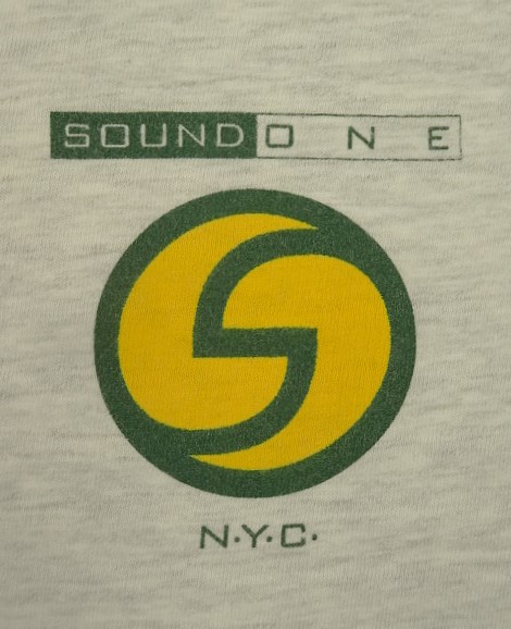 画像3: 90'S SOUND ONE NYC 両面プリント 長袖 Tシャツ アッシュグレー (VINTAGE)