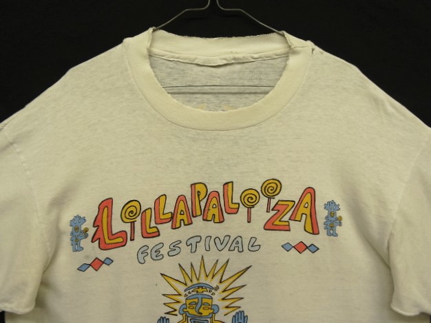 画像: 90'S LOLLAPALOOZA '93 シングルステッチ 両面プリント 半袖 Tシャツ ホワイト (VINTAGE)