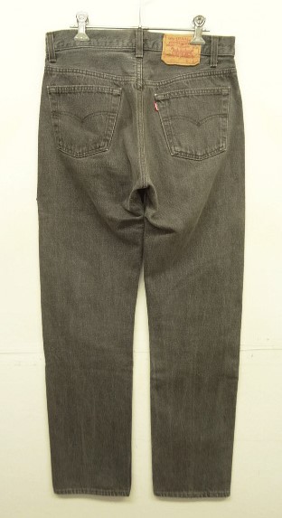 画像3: 80'S LEVIS 501 デニム 先染めブラック USA製 W30L32 (VINTAGE)