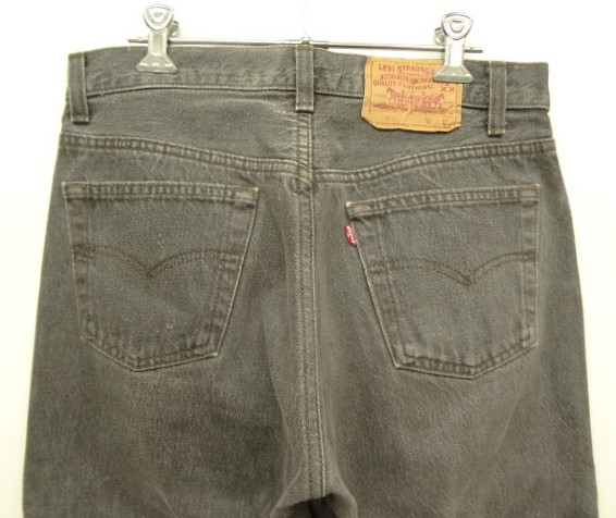 画像: 80'S LEVIS 501 デニム 先染めブラック USA製 W30L32 (VINTAGE)