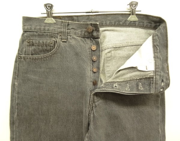 画像: 80'S LEVIS 501 デニム 先染めブラック USA製 W30L32 (VINTAGE)