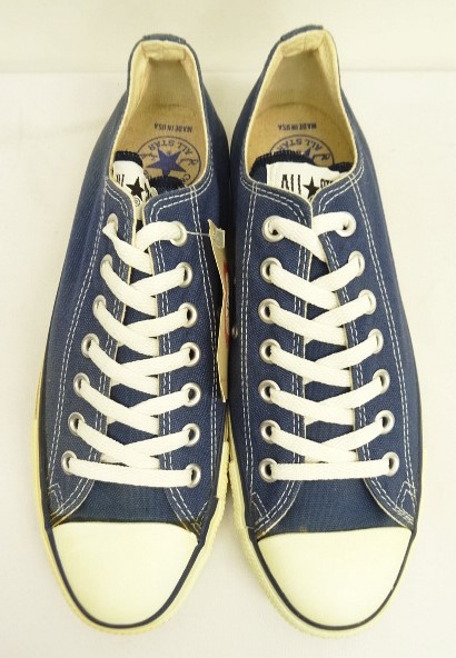 画像: 90'S CONVERSE "ALL STAR LO" キャンバス スニーカー ネイビー USA製 (DEADSTOCK)