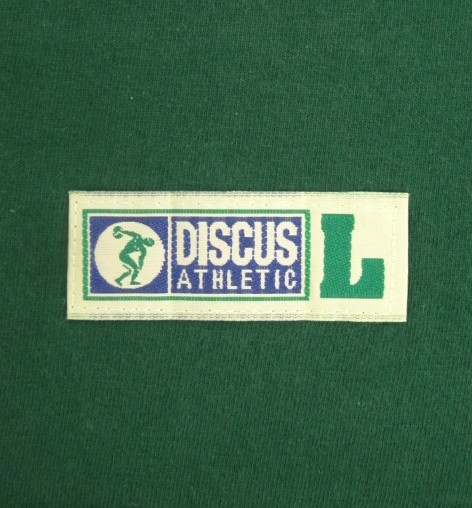 画像: 90'S DISCUS ATHLETIC モックネック 長袖 Tシャツ ダークグリーン USA製 (VINTAGE)