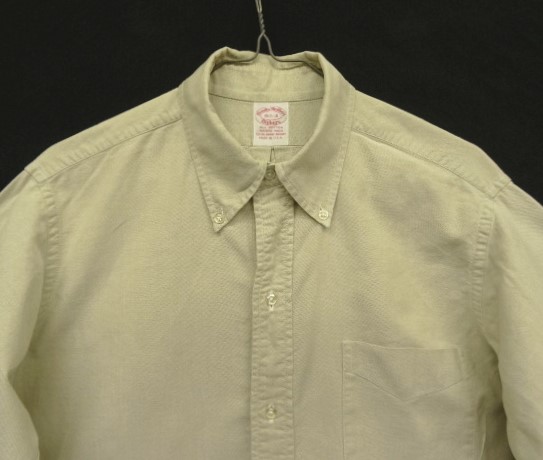 画像: 70'S BROOKS BROTHERS "MAKERS" 6ボタン オックスフォード BDシャツ ベージュ USA製 (VINTAGE)