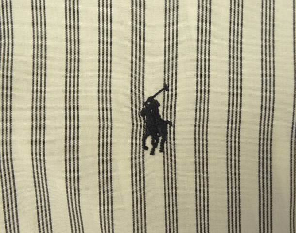 画像: 90'S RALPH LAUREN "YARMOUTH" ポプリン 長袖 BDシャツ ストライプ (VINTAGE)