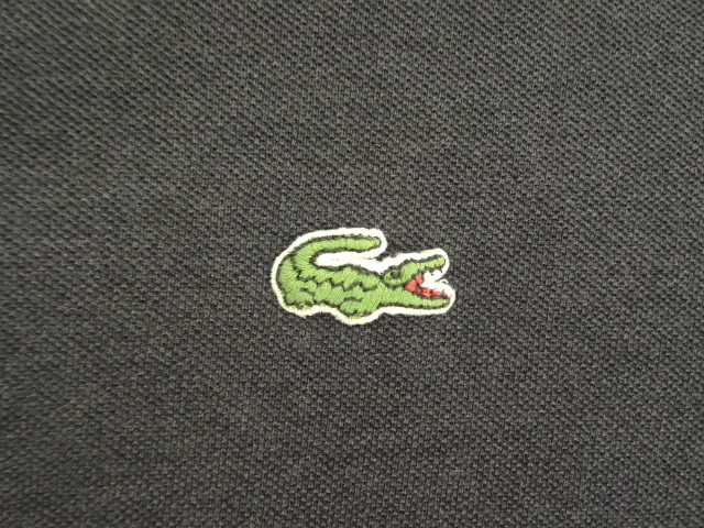 画像: 80'S CHEMISE LACOSTE 長袖 ポロシャツ チャコールヘザー フランス製 (VINTAGE)