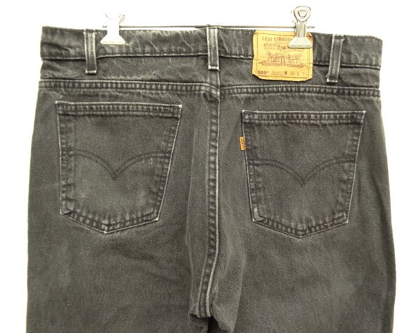 画像: 90'S LEVIS 505 デニム ブラック USA製 W36L30 (VINTAGE)