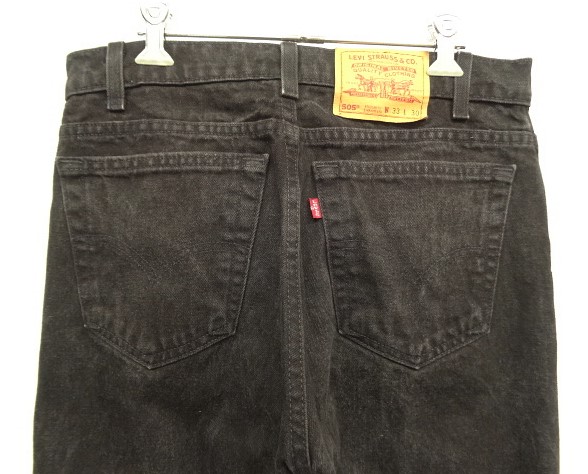 画像: 90'S LEVIS 505 デニム ブラック USA製 W33L30 (VINTAGE)