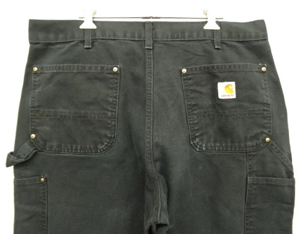 画像: 00'S CARHARTT ダック ダブルニーペインターパンツ ブラック W36L30 (VINTAGE)