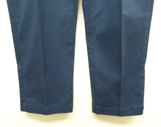 画像: 80'S DICKIES チビタグ ツープリーツ ワークパンツ ネイビー W34L30 USA製 (VINTAGE)