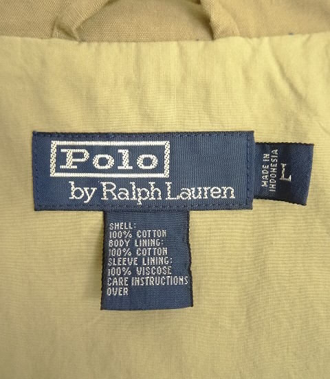 画像2: 90'S RALPH LAUREN コットン ドライビングジャケット タン (VINTAGE)