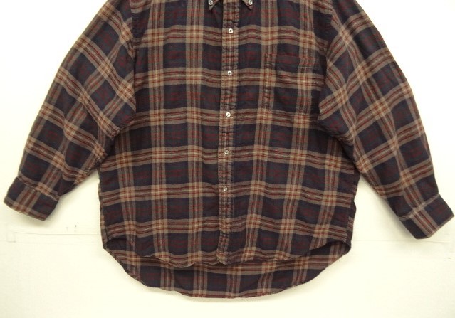 画像: 60'S BROOKS BROTHERS "BROOKS FLANNEL" 6ボタン フランネル BDシャツ チェック柄 イギリス製 (VINTAGE)