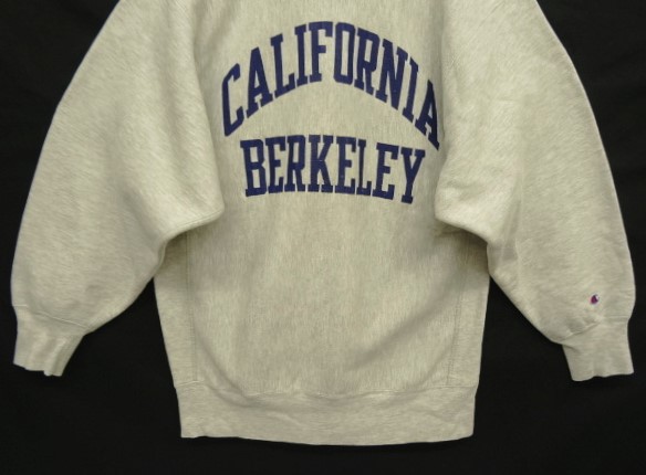 画像: 90'S CHAMPION "CALIFORNIA BERKELEY" 刺繍タグ リバースウィーブ グレー USA製 (VINTAGE)