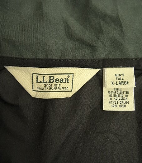 画像2: 00'S LL Bean ピーチスキン ハーフジップ ナイロンアノラック ブラック (VINTAGE)