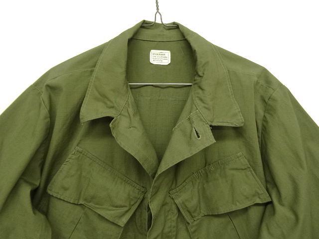 画像: 60'S アメリカ軍 US ARMY "JUNGLE FATIGUE 4th" リップストップ ファティーグジャケット M-R (DEADSTOCK)