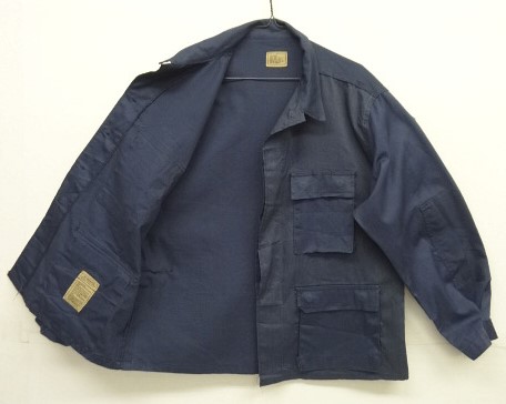 画像4: アメリカ軍 "VITIN GARMENT MFG CORP製" BDUジャケット ネイビー/ツートンカラー L-R (DEADSTOCK)