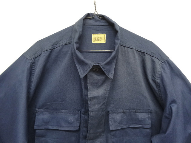 画像: アメリカ軍 "VITIN GARMENT MFG CORP製" BDUジャケット ネイビー/ツートンカラー L-R (DEADSTOCK)