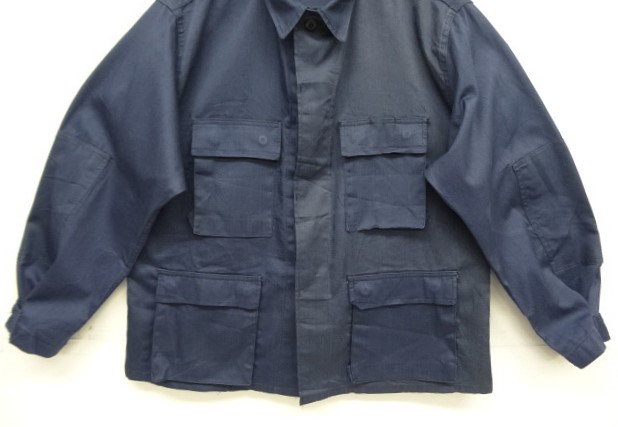 画像: アメリカ軍 "VITIN GARMENT MFG CORP製" BDUジャケット ネイビー/ツートンカラー L-R (DEADSTOCK)