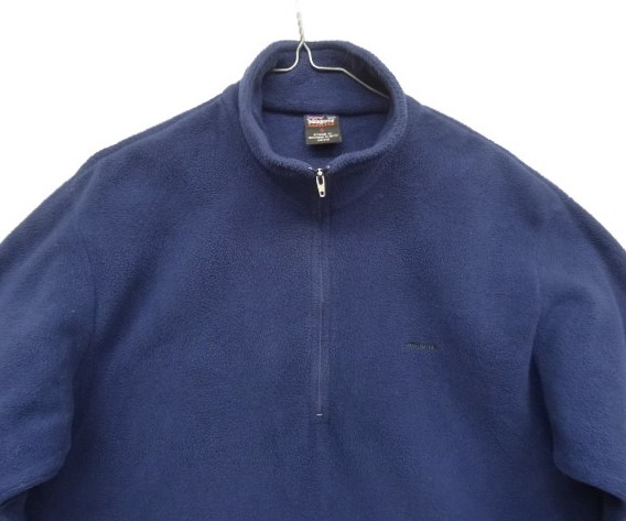 画像: 00'S PATAGONIA "CAPILENE" ハーフジップ フリースシャツ ネイビー メキシコ製 (VINTAGE)