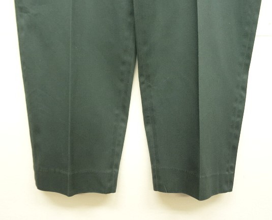 画像: 70'S LEE "CHETOPA TWILL" ワークパンツ TALONジップ ダークグリーン USA製 (VINTAGE)