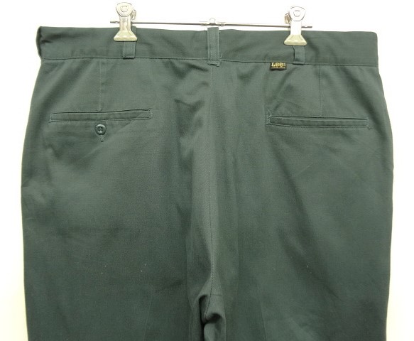 画像: 70'S LEE "CHETOPA TWILL" ワークパンツ TALONジップ ダークグリーン USA製 (VINTAGE)