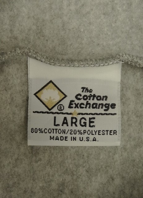 画像2: 90'S THE COTTON EXCHANGE "WEST POINT" ドローコード付き スウェットパンツ ヘザーグレー USA製 (VINTAGE)