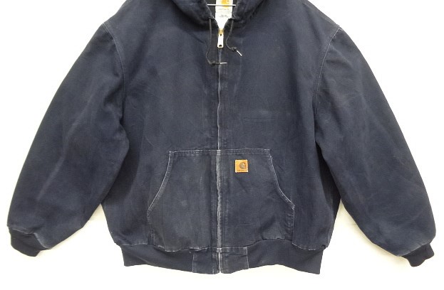 画像: 00'S CARHARTT "ACTIVE JACKET" 裏地サーマル ダックジャケット ネイビー (VINTAGE)