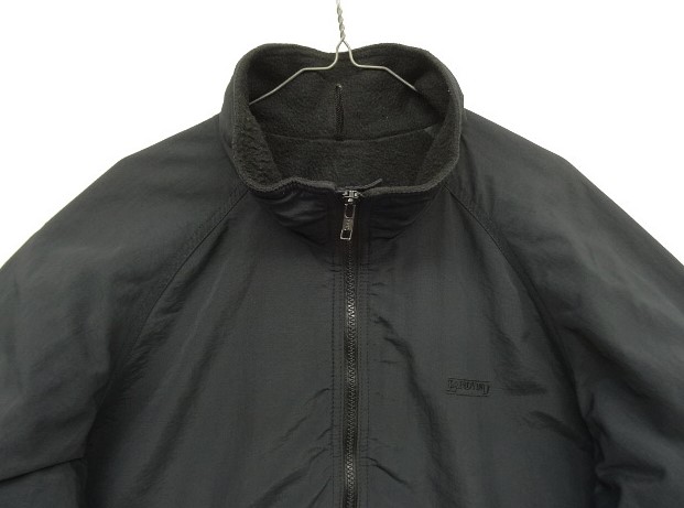 画像: 90'S LANDS' END "SQUALL JACKET" 裏フリース ドリズラージャケット ブラック USA製 (VINTAGE)