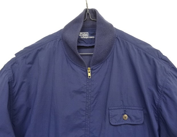 画像: 80'S RALPH LAUREN フラップ付きポケット ドリズラージャケット ネイビー (VINTAGE)